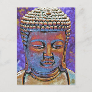 Painted Buddha Postcard