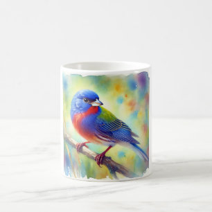 Painted Bunting 260624AREF123 - Watercolor Coffee Mug