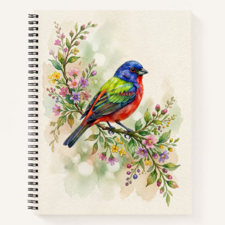 Painted Bunting Bird Notebook