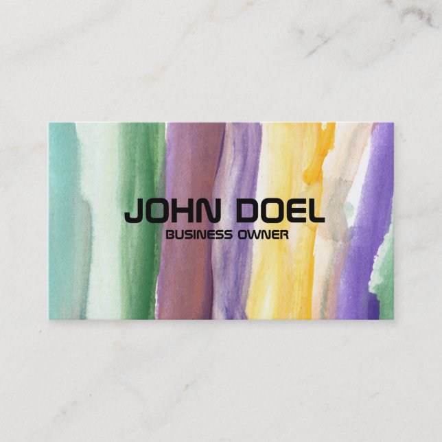 painted business card (Front)