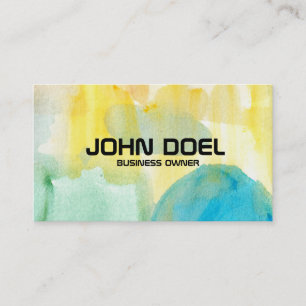 painted business card