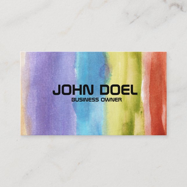 painted business card (Front)