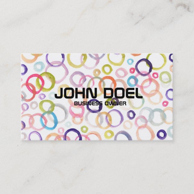 painted business card (Front)
