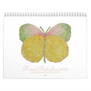 Painted Butterflies 2026 Calendar