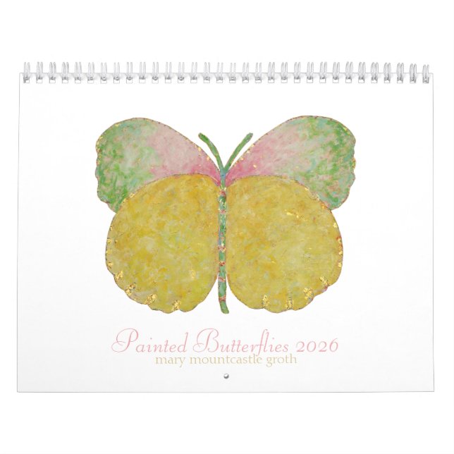 Painted Butterflies 2026 Calendar (Cover)