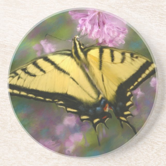 Painted Butterfly Coaster (Front)