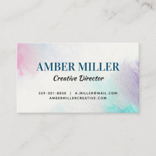 Painted Canvas Business Card