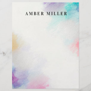Painted Canvas Custom Letterhead