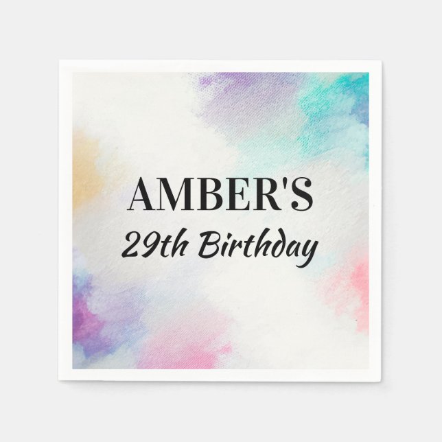 Painted Canvas Napkin (Front)