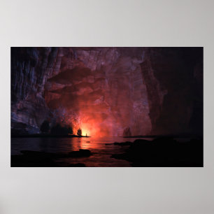 Painted Canyon (Night) Poster