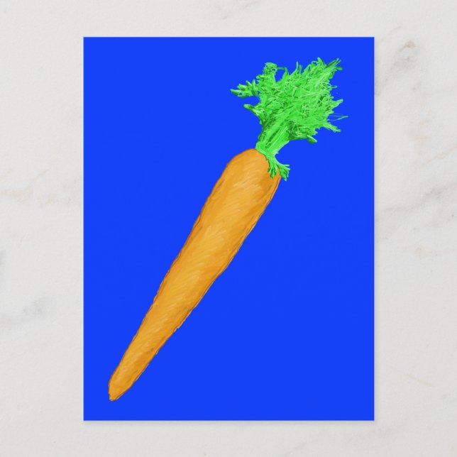 Painted Carrot Postcard (Front)