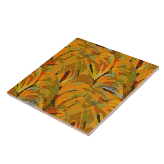 Painted Cheesey Jungle Z Tile (Side)