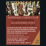 Painted Chess Board, Chess Club Advertising Flyer<br><div class="desc">Painted Chess Board,  Chess Club Advertising Flyers By The Business Card Store.</div>