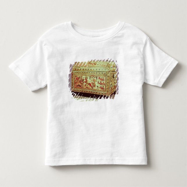 Painted chest depicting king on chariot toddler T-Shirt (Front)