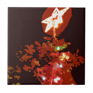 Painted Christmas Tile