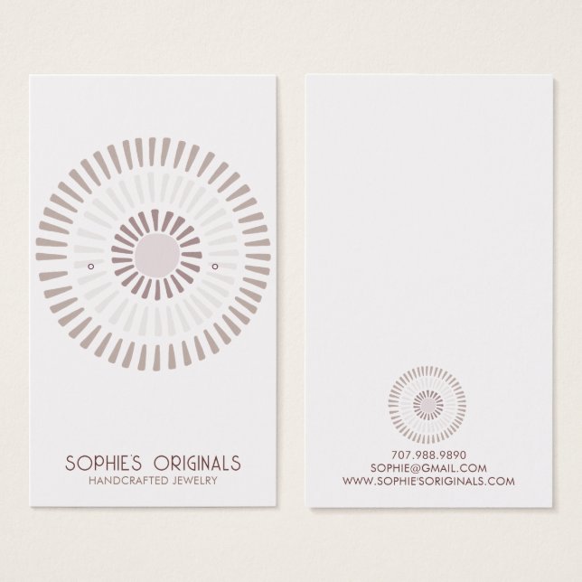 Painted Circles Earring Display (Front & Back)