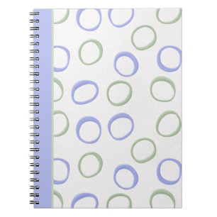 Painted Circles lavender Notebook