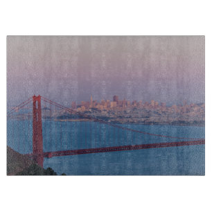 Painted City Cutting Board