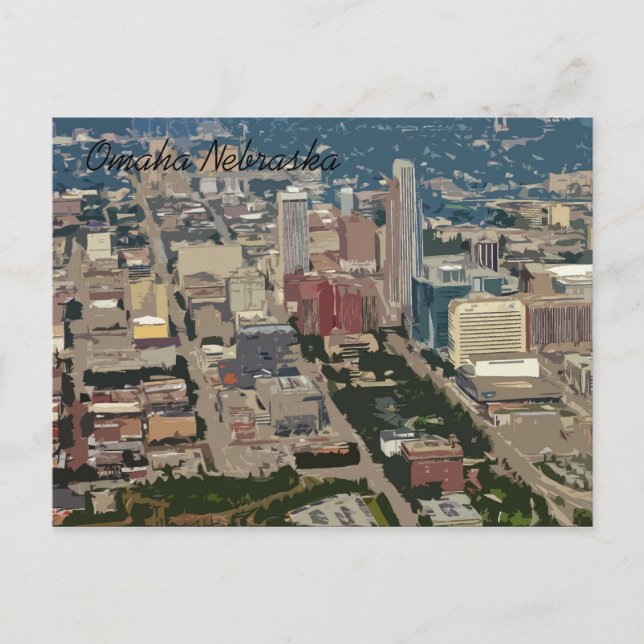 Painted City  (Omaha Nebraska) Postcard (Front)