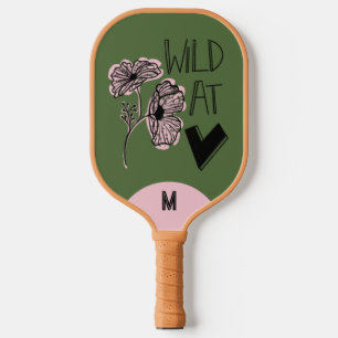 Painted Clouds Green Coral Blue Pickleball Paddle