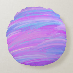 Painted Colours Round Pillow