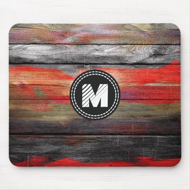 Painted Colours Wood Look #6 Mouse Pad (Front)