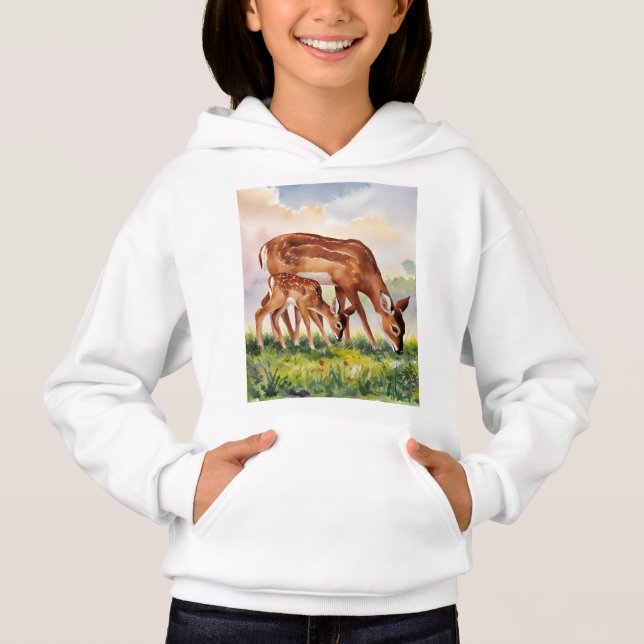 Painted Deer Mom and Baby (Front)