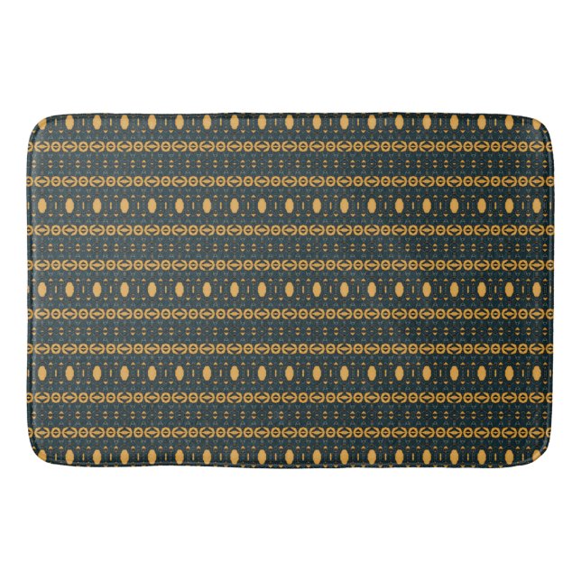 Painted Denim 1 Bath Mat (Front)