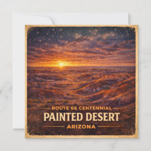 Painted Desert Arizona Horizon Centennial Card