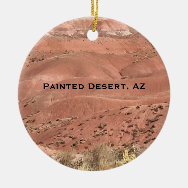 Painted Desert Arizona Landscape Ornament (Front)
