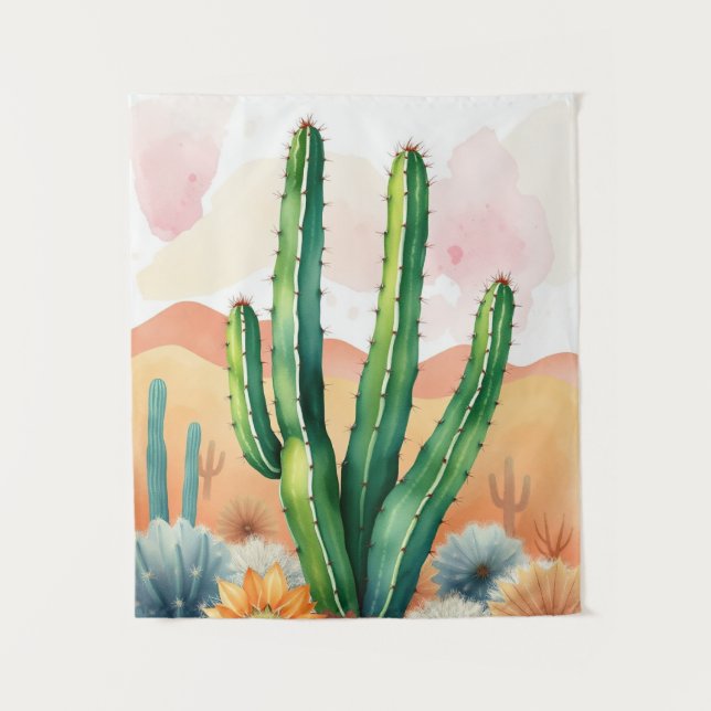 Painted Desert Blooms Tapestry (Front)