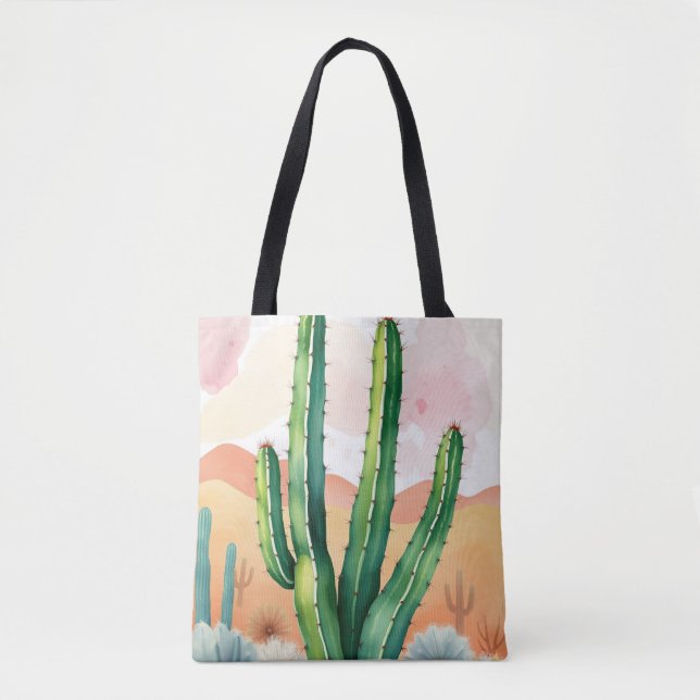 Painted Desert Blooms Tote Bag (Front)