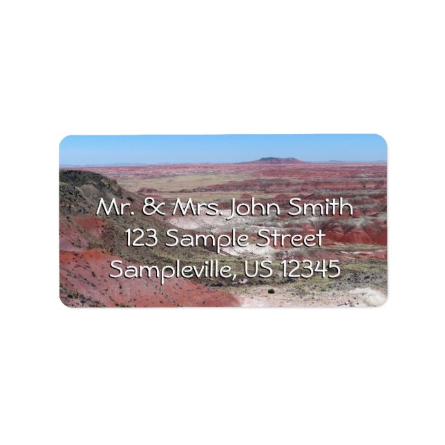 Painted Desert Rim Vista Label (Front)