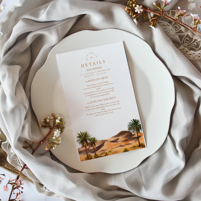 Painted Desert Wedding  Enclosure Card (Creator Uploaded)