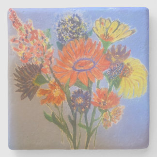 Painted Design Floral Coasters