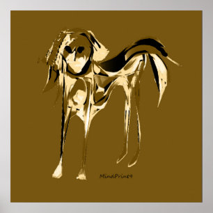 Painted Dog Poster