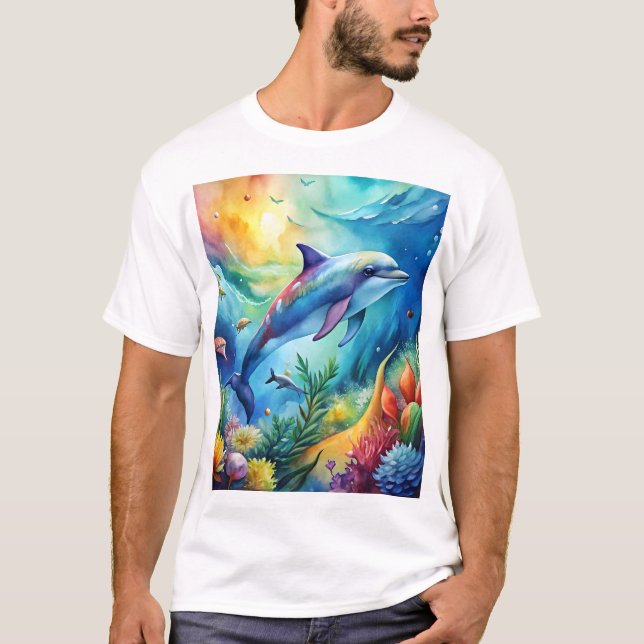 Painted Dolphin T-Shirt (Front)