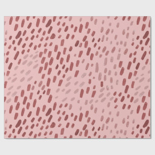 Painted Dots Blush Pink Wrapping Paper