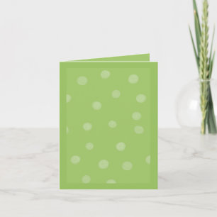 Painted Dots green Note Card
