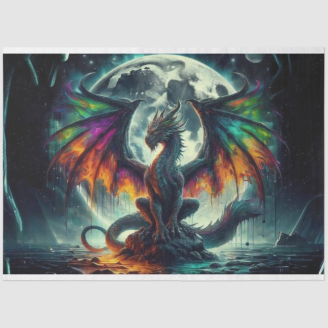 Painted Dragon Tissue Paper (Front)