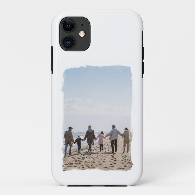 Painted Edges Brush Stroke Frame Custom Photo Case-Mate iPhone Case (Back)