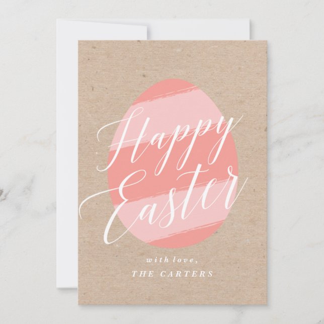 Painted Egg Easter Greeting card (Front)