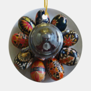 Painted Eggs Ceramic Tree Decoration