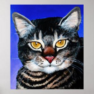 Painted Fat Cat Poster
