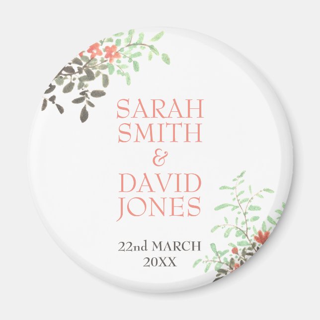 Painted Floral Magnet (Front)