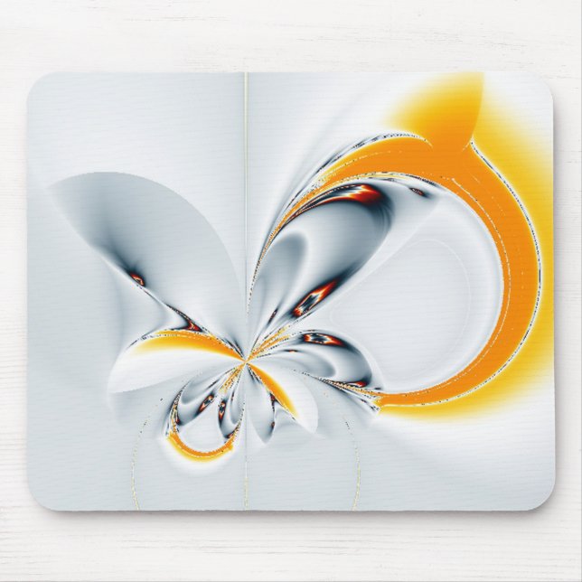 Painted Floral Mouse Pad (Front)