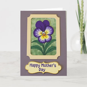 Painted Flower Message Card