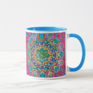 Painted Flower Mugs