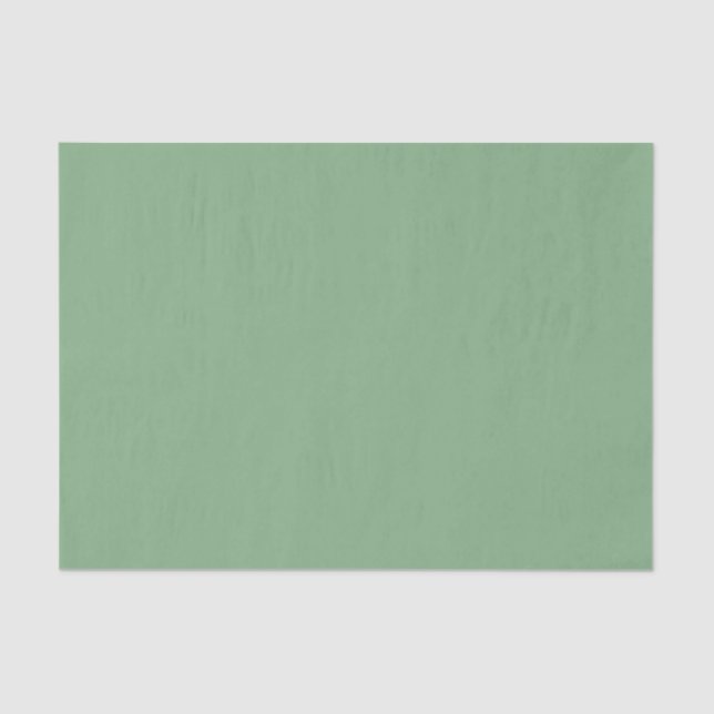 Painted Flowers plain green Tissue Paper 20x30" (Front)