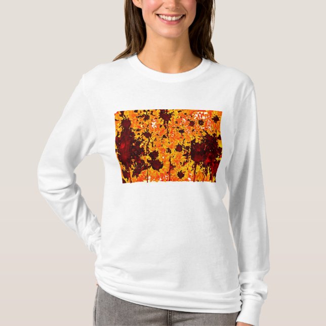 Painted flowers T-shirt (Front)